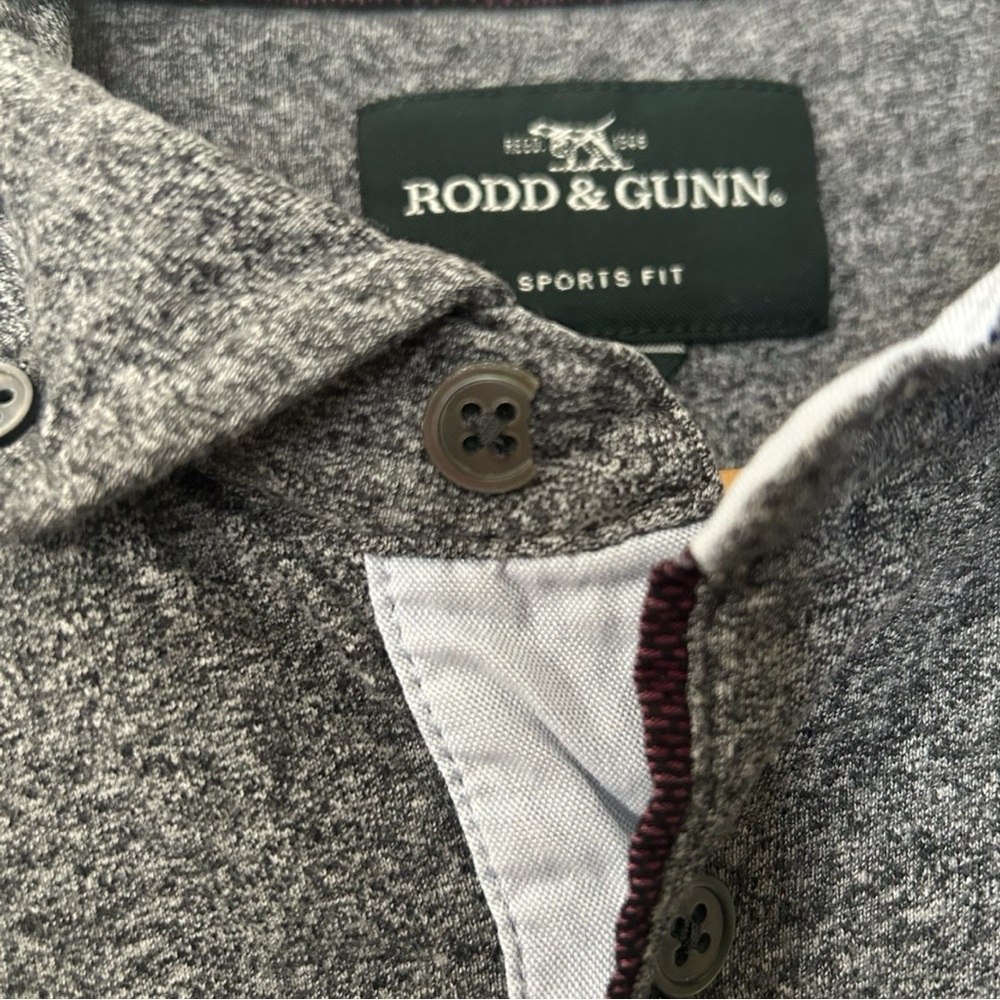 Rodd & Gunn Gray Sports Fit Polo Classic Cotton Shirt Size XL Extra Large - Picture 2 of 4